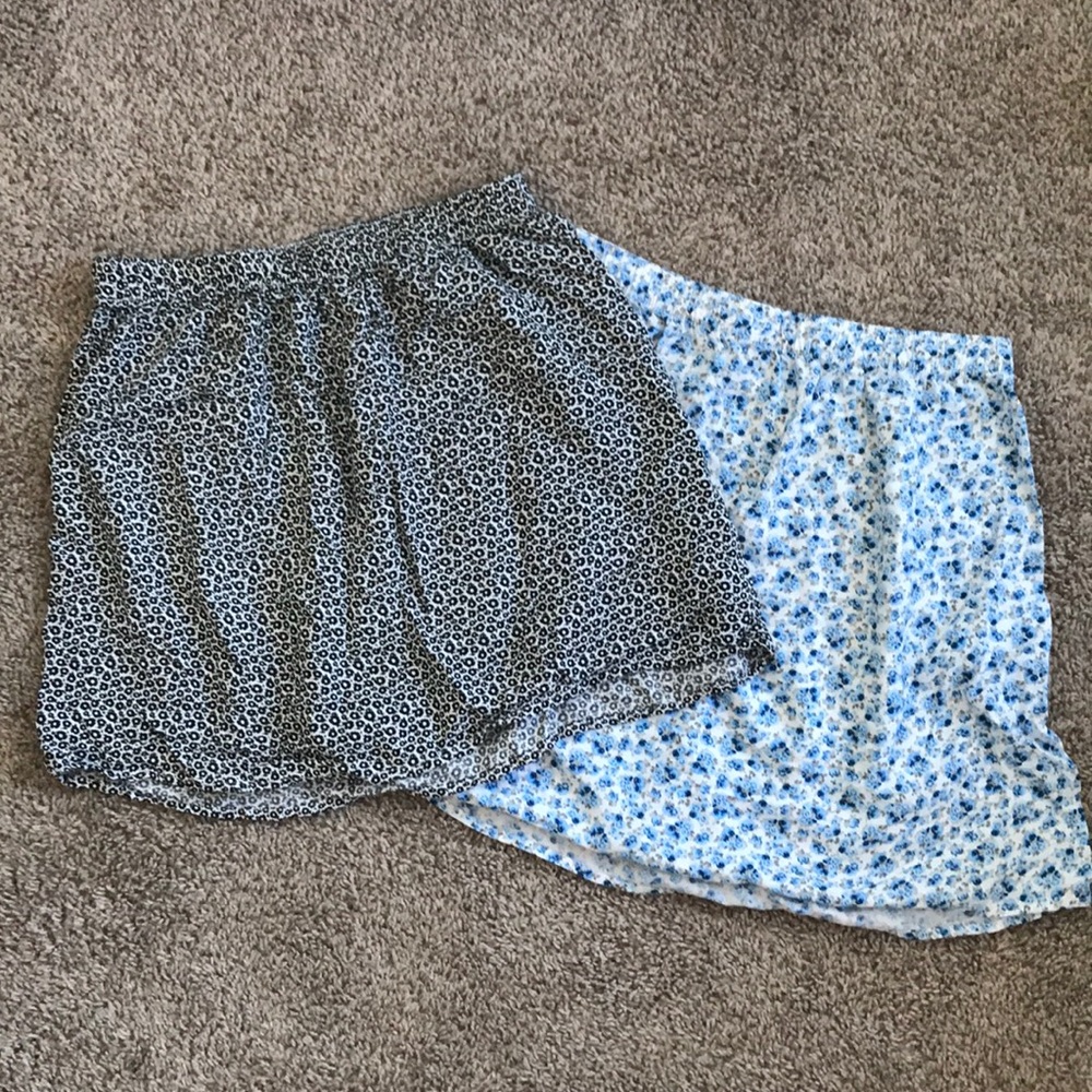 TWO BRAND NEW floral skirts